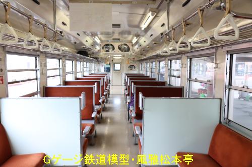 小湊鉄道キハ40-2の車内。2021年(令和3年)6月撮影。