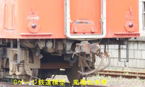 小湊鉄道キハ200型の連結器周辺(キハ206)。2021年(令和3年)6月撮影。