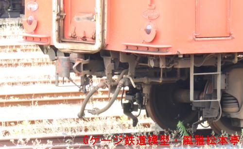 小湊鉄道キハ200型の連結器周辺(キハ203)。2021年(令和3年)6月撮影。