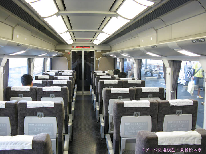 名古屋鉄道サ1650型(サ1651)の車内。2009年(平成21年)9月撮影。