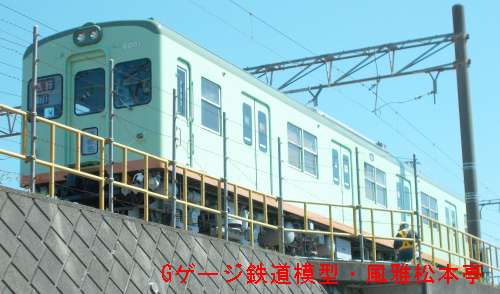 相模鉄道モハ6001。2020年(令和2年)5月、かしわ台工機所(かしわだいこうきしょ：神奈川県海老名市)にて撮影。