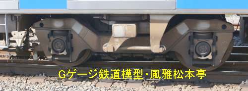 静岡鉄道クモハA3000型が履くTS840台車。2020年(令和2年)撮影、クモハA3005が履いているTS-840台車です。
