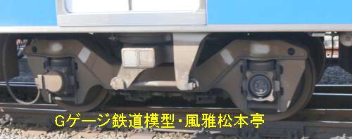 静岡鉄道クハA3500型が履くTS841台車。2020年(令和2年)撮影、クハA3505が履いているTS-841台車です。