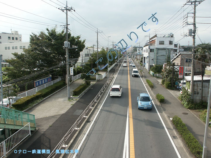 川井宿のトロッコ保存場所周辺。2004年(平成16年)9月撮影。