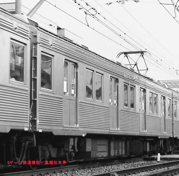 東京急行デハ8105。1988年(昭和63年)1月、東急大井町線尾山台(おやまだい：東京都世田谷区)駅付近にて撮影。