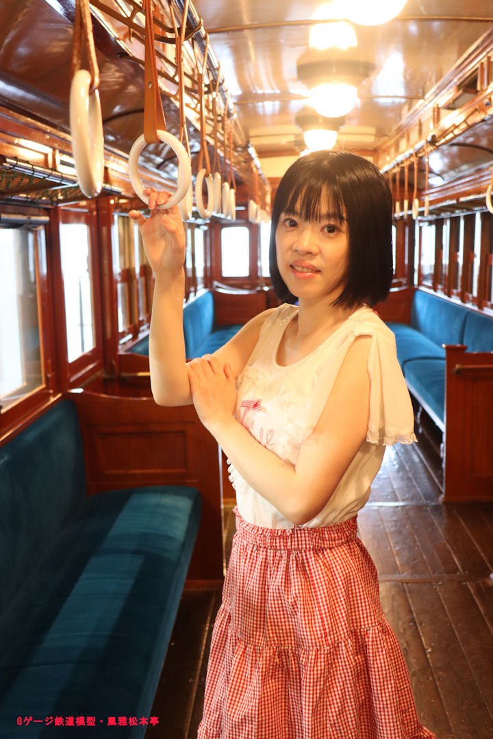 東武鉄道デハ1型デハ五号の車内。2025年(令和7年)9月、東武博物館(とうぶはくぶつかん:東京都墨田区)にて撮影。