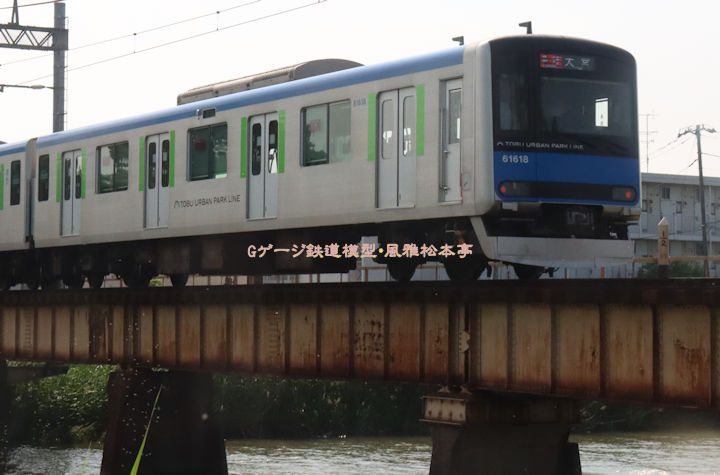 東武鉄道クハ61618。2025年(令和7年)5月、東武鉄道野田線藤の牛島(ふじのうしじま：埼玉県春日部市)駅＝春日部(かすかべ：埼玉県春日部市)駅間にて撮影。