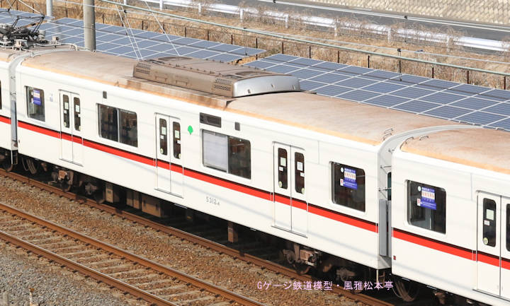 東京都交通局5312-4。2017年(平成29年)3月、北総鉄道千葉ニュータウン中央(ちばにゅーたうんちゅうおう：千葉県印西市)駅＝印西牧の原(いんざいまきのはら：千葉県印西市)駅間にて撮影。