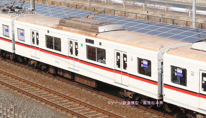 東京都交通局5312-7。2017年(平成29年)3月、北総鉄道千葉ニュータウン中央(ちばにゅーたうんちゅうおう：千葉県印西市)駅＝印西牧の原(いんざいまきのはら：千葉県印西市)駅間にて撮影。