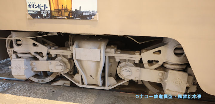 KL20台車。2025年(令和7年)6月、横浜市電保存館(旧滝頭車庫：神奈川県横浜市磯子区)にて撮影。