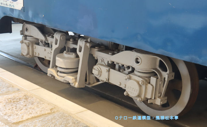 KL21D台車。2025年(令和7年)6月、横浜市電保存館にて撮影。