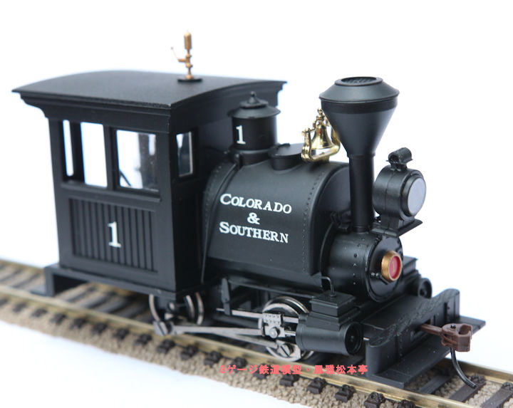 H.K.Porter製の「亀の子機関車」の模型、製造はバックマン、On30ゲージ。