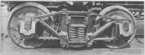 アーチバー台車。Archbar truck, made by Fort Pitt Malleable Iron Company.