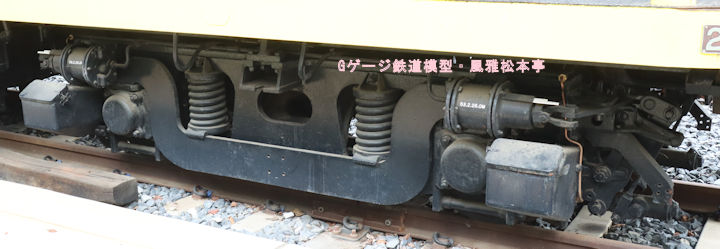 DD13-1に使用されているDT105台車。DT-105 truck of DD13 diesel yard swicher of Japanese National Railway.