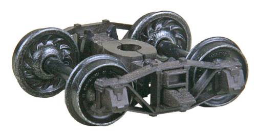 ケーディー製HOゲージのカブース用アーチバー台車(品番583)。