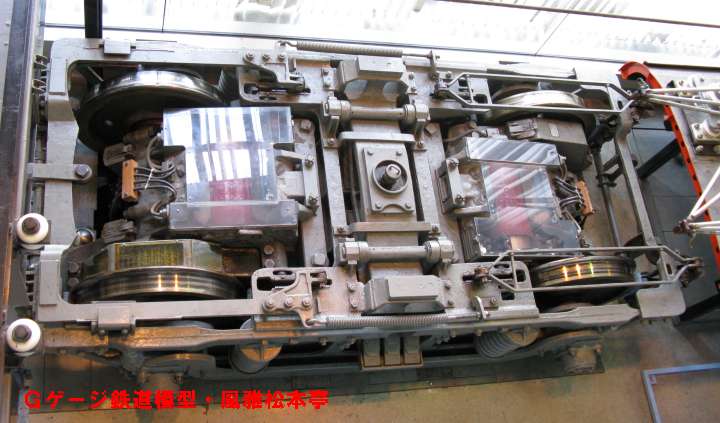 住友金属製KS33台車。2008年(平成20年)9月、東武博物館(とうぶはくぶつかん：東京都墨田区)にて撮影。