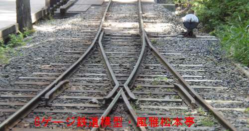 Yポイント。2010年(平成22年)9月、赤沢森林鉄道(長野県木曽郡上松町)にて撮影。