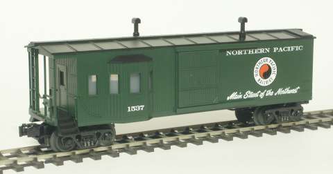 MTH製ワークカブース(Oゲージ)。O gauge work caboose, manufactured by MTH.